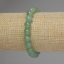 Smooth Jade Bead Bracelet, 8.5 mm diameter, 18 cm length, stretch