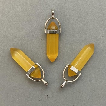 Кулон Котяче Око шестигранник кристал куля 8х31х41мм+