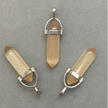 Кулон Котяче Око шестигранник кристал куля 8х31х41мм+