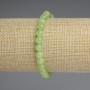 Chrysolite (Olivine) Bracelet, Smooth Beads 6 mm, Length approx. 18 cm, Stretch