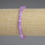 Lavender Amethyst Faceted Cube Bracelet, 5x5 mm, 18 cm, stretch