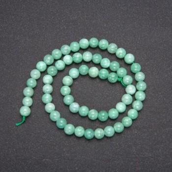 Burmese Jadeite Beads, Smooth 8 mm