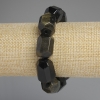 Sun Obsidian Faceted Bracelet, natural stone, diameter 20×15–16 mm, length 18 cm ±
