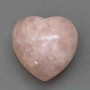 Souvenir Stone: Heart with Pink Quartz, dimensions 80×83×46 mm, ± weight 403 g