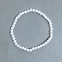 Agate Bead Bracelet, 4 mm diameter ±, 18 mm length ±, stretch