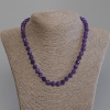 Sugilite Necklace with Faceted Beads, 8mm diameter, length 45 mm ± with clasp