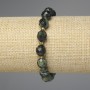 Ocean Jasper Bracelet with Faceted Beads, 10×8 mm, length approx. 18 cm, stretch