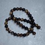 Agate Beads, Smooth Ball Shape, 8 mm Diameter ±, 38 cm Length ± on thread