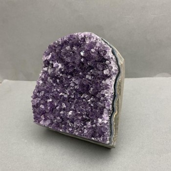 Amethyst Druzy Geode Souvenir, Natural, Weight 727 g