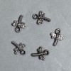SALE! 0.5 kg pack Butterfly Pendant, Plastic, Dark Silver Color, Size 19 x 15 x 3 mm, Hole Diameter 3 mm