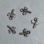 SALE! 0.5 kg pack Butterfly Pendant, Plastic, Dark Silver Color, Size 19 x 15 x 3 mm, Hole Diameter 3 mm