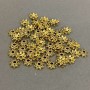 Bead caps for beads, gold color, 5.5 x 1 mm ±, hole diameter 1.3 mm ±, packaging 20 g (~155 pcs)