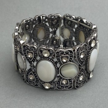 Bracelet with Mother-of-Pearl Inlay