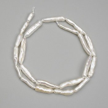 Намистини Перли барочні з відтінком "бензин" 22-21, 5х4-5мм +-, довжина 39см+