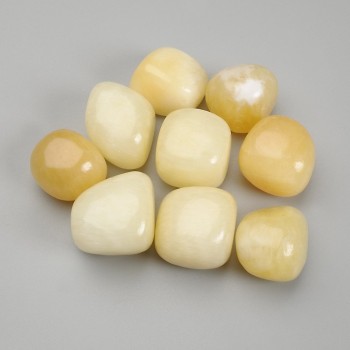 Natural Yellow Onyx Stone, Polished Nuggets Without Holes, 15-21 x 16-18 mm +/- (per 100 g +/-)