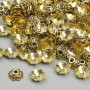 Bead cap findings, gold color, 6.5 mm diameter, 1.7 mm hole, packaging 20 g (~140 pcs)