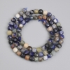 Sodalite faceted cube beads 4.5 x 4.5 mm, length 38 cm on a thread