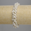 Hair tie with white beads 4mm+