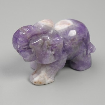 Amethyst Elephant Souvenir Statue 55×35×26 mm+
