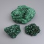 Malachite souvenir with fibrous structure 85x65x50 mm (assorted sizes) (Price per 100 g)