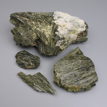 Natural Epidote Stone, Processed Nuggets Without Holes, 44x29x30 mm +/- Assorted Sizes (per 100 g +/-)