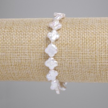 Baroque Pearl Bracelet with a 'Gasoline' shade