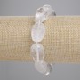 Bracelet with Rock Crystal — Faceted Rondelle Beads, 16-18×10-13 mm, 5 mm +/-; length 18 cm, elastic