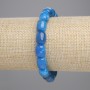Apatite Barrel Bracelet, diameter 11×9 mm ±, length 18 cm ±, elastic