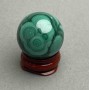Malachite decorative sphere, diameter 28 mm ± weight 46 g