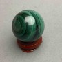 Malachite souvenir sphere, diameter 29 mm
