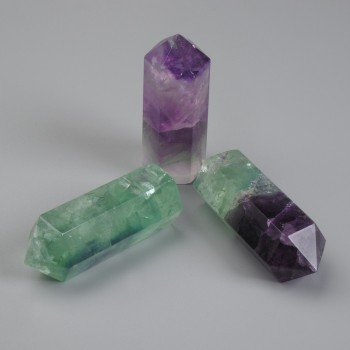 Fluorite Natural Stone Souvenir Pencil, diameter 50×23 mm ± (price per piece)