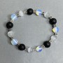 Opalite Bracelet with Lava and Cat's Eye