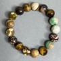 Bracelet made of Jasper, Rhodonite, and Tiger's Eye
