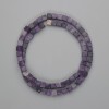 Lepidolite Cube Beads, 4.5 mm, on Thread