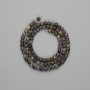 Tourmaline beads, faceted cube 4x4 mm, length 39 cm on thread