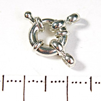 Замок для бус і браслетів бублик на 1 нитка маленький 9мм