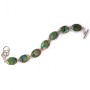 Clearance Halite Bracelet with 7 Oval Stones and Toggle Clasp