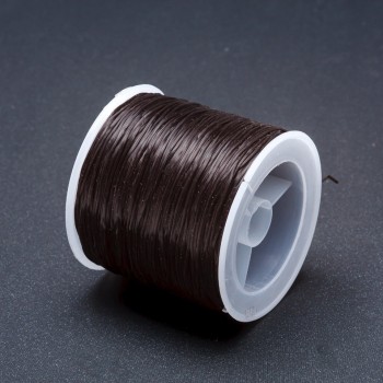 Black craft elastic band on a spool, length 30m+