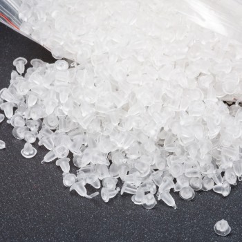 Фіксатор для сережок силіконовий білий упаковка 300гр