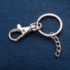 Price per pack / 10 pcs. Keychain base with carabiner, diameter 3 cm, length 7–8 cm +