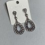 Drop earrings 'Silver Drops', length 5 cm