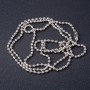 Price per pack / 10 pcs. Token chain jewelry, length 70 cm, diameter 2.5 mm