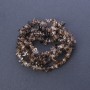 Beads of natural stone on a thread Smoky quartz "Stone Chip", length 85 cm, diameter 6 mm (+-)