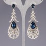 Earrings with crystals 'Chandeliers' 'Chandeliers' 'Luxurious Era'