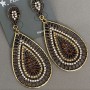 Long Evening Earrings, 7.5 cm in length