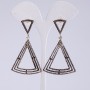 Long evening earrings, length 6.5 cm