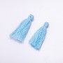 Craft Blank: Mini Blue Cotton Brush, 3 cm long, 4 mm diameter, pair