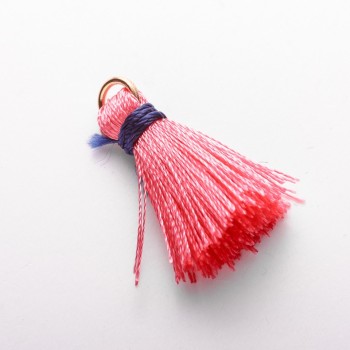 Заготівля для рукоділля Кисть Міні з кільцем "шовк" Lсм, діаметр 5мм ціна за 1 шт