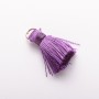 Craft supply for handicrafts Miniature Silk Brush with Ring "silk" L cm, diameter 5 mm price per 1 pc