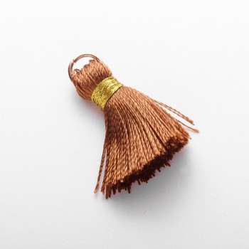 Заготівля для рукоділля Кисть Міні з кільцем "шовк" Lсм, діаметр 5мм ціна за 1 шт